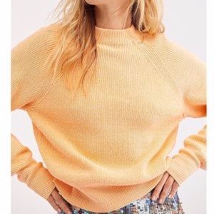 Free People Too Good Pullover Orange Zest